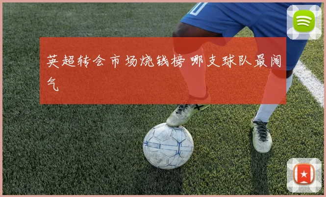 英超转会市场烧钱榜 哪支球队最阔气